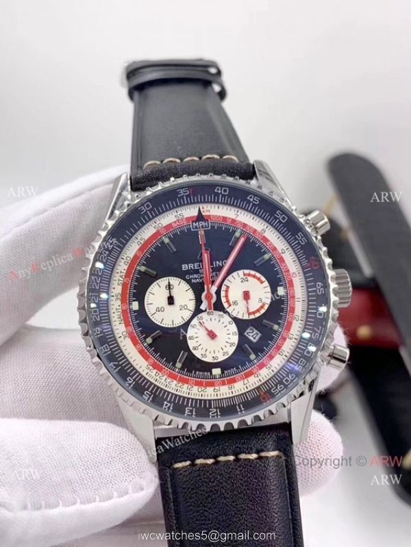 Breitling Navitimer 1 Swissair Stainless Steel Chronograph Watch 3