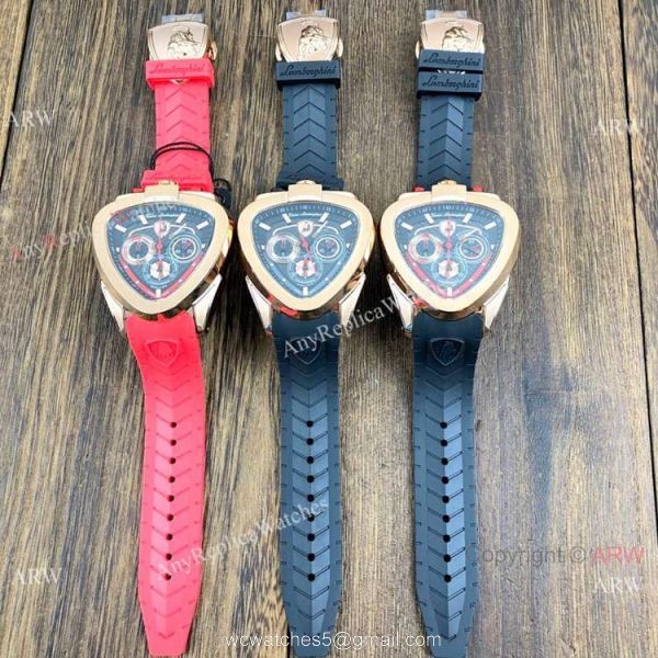 Best Copy Tonino Lamborghini Spyder Rose Gold Mens Chronograph Watches 3