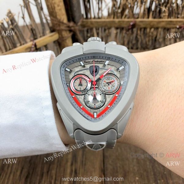 New Replica Lamborghini Spyder Gray Mens Watch 3