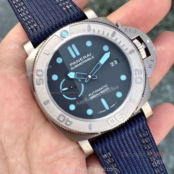 VS Factory New Swiss Copy Panerai Submersible Mike Horn Edition PAM985 47 Watch 3