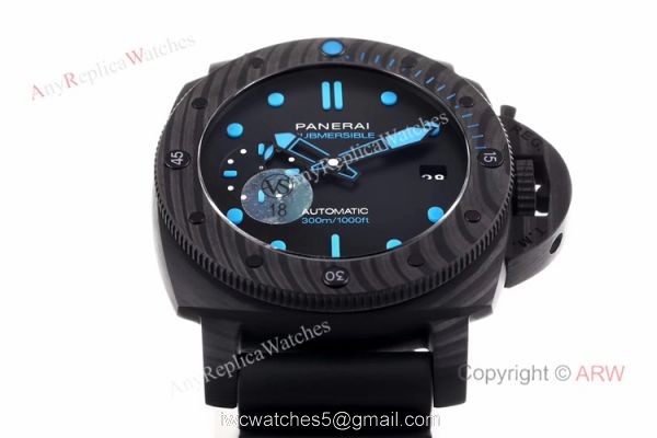 VS Factory New Swiss Replica Panerai Submersible PAM 960 42mm Carbon Watches 3