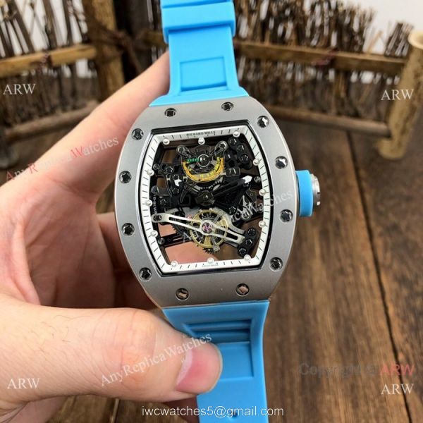 New Copy Richard Mille RM38-01 Gray Rubber Men Watches 3