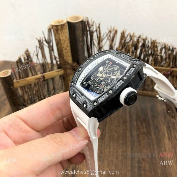 SWISS Grade Richard Mille Rm055 Black Diamond Men Watch V2 version 3