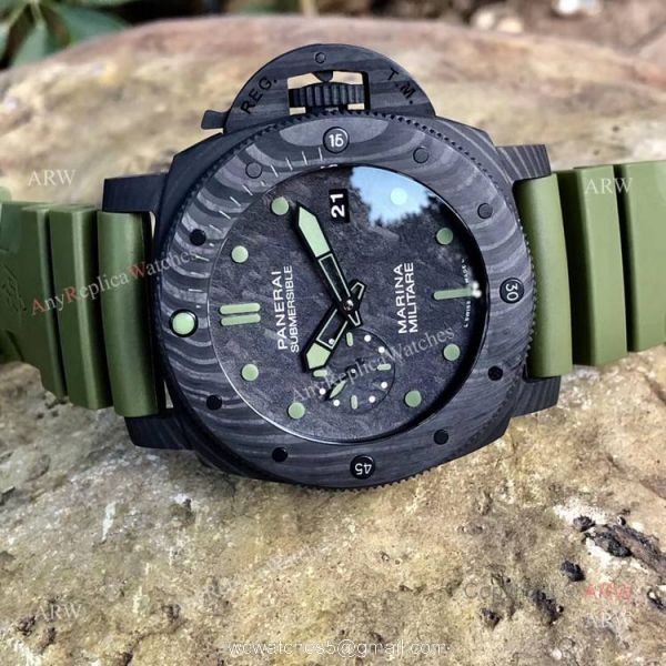 New Panerai Submersible Marina Militare Carbotech PAM00961 Swiss Replica Watch-VS Factory Panerai 3