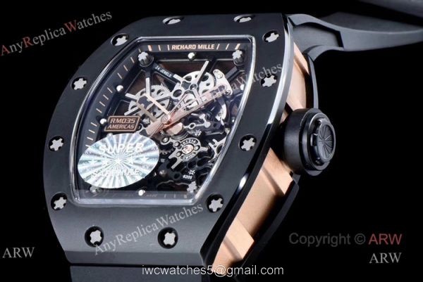 KV Factory replica Richard Mille Rafael Nadal RM035 Americas Ceramic Limited Edition Watch 3