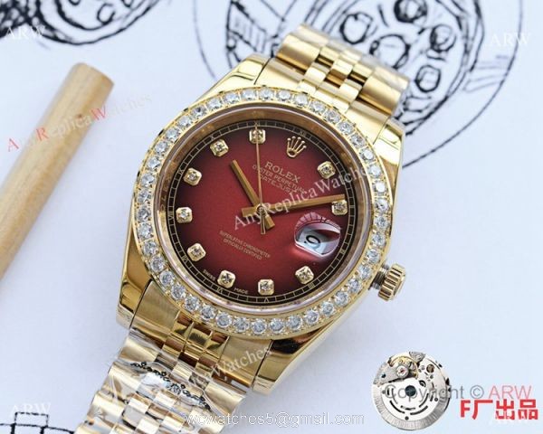 NEW UPGRADED Rolex Datejust 41mm Watches Gold Jubilee Diamond Bezel 3