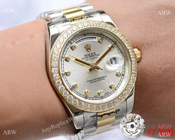 NEW UPGRADED Fake Rolex Presidential DayDate II 2-Tone Watches DJII 41mm 3