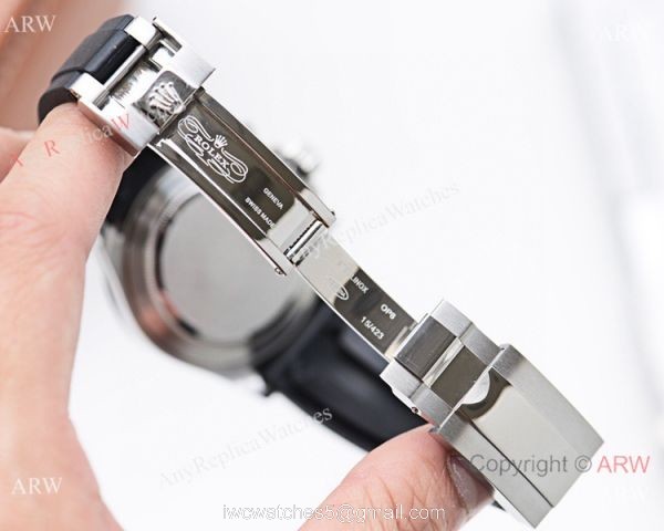Copy Rolex Daytona Rubber Strap Diamond Markers Watch 40mm 3