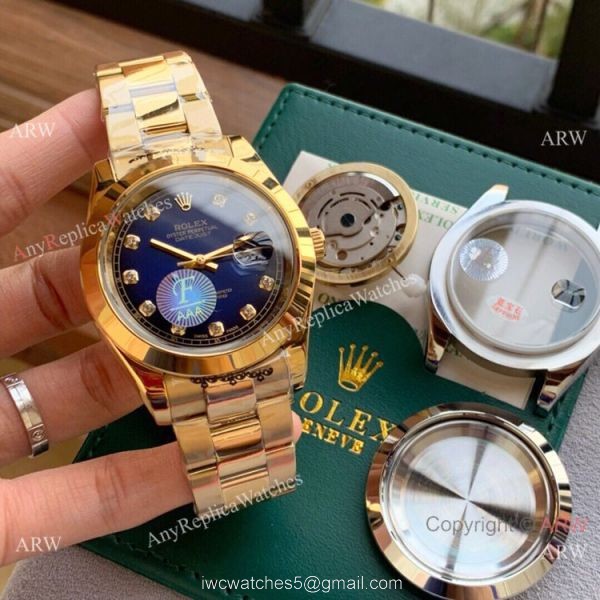 Upgraded Rolex Datejust II All Gold Oyster Watch 40mm AAA Replica 3