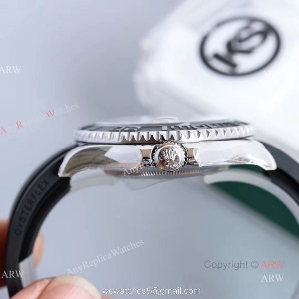 KS Factory Replica Rolex Yacht Master Oysterflex 42mm Bi-Directional Bezel Watch 3