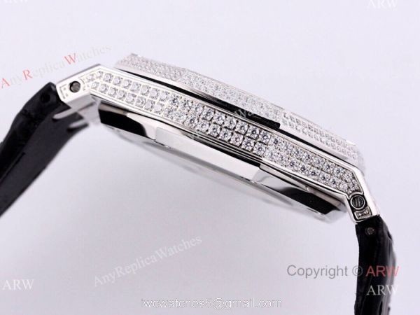 Swiss Audemars Piguet Replica Watch AP Royal Oak Full Diamond Watch 3