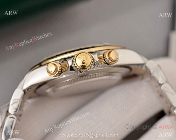 Two Tone Rolex Daytona Blue Dial Replica Replica Watch 40mm 3