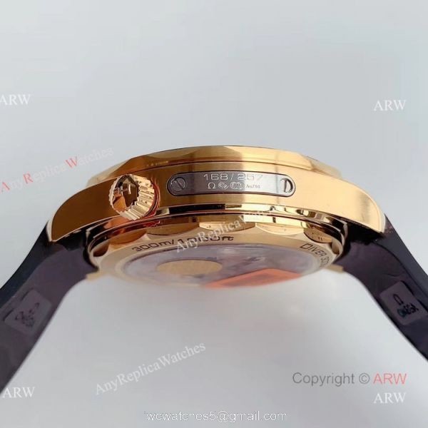 OM Factory Omega Seamaster Diver 300m 007 Limited Edition Black Rubber Strap Watch 3