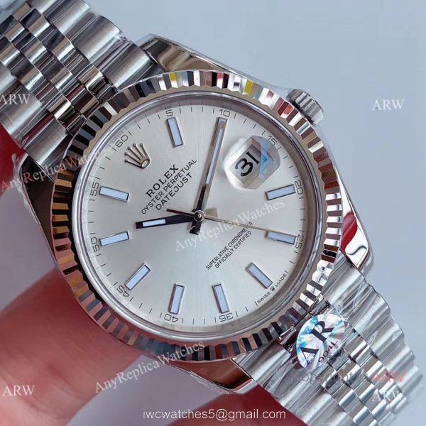 AR Factory V3 Rolex Datejust 41 Silver Dial Jubilee Replica Watch Rolex 126334 3