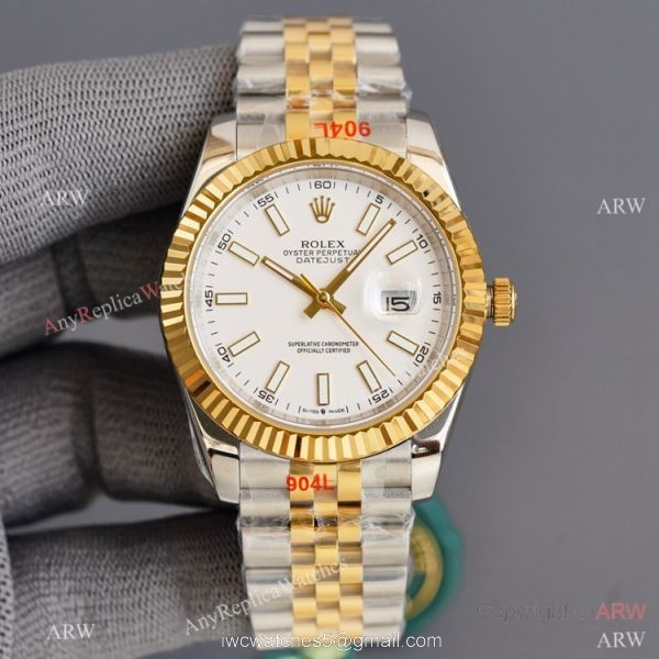 Swiss Quality Rolex Datejust ii 41mm Watch Two Tone Jubilee Strap Citizen 8215 Movement 3