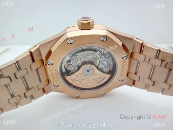 ZF Factory Audemars Piguet Royal Oak 9015 Black Dial Rose Gold Watch 41mm 3