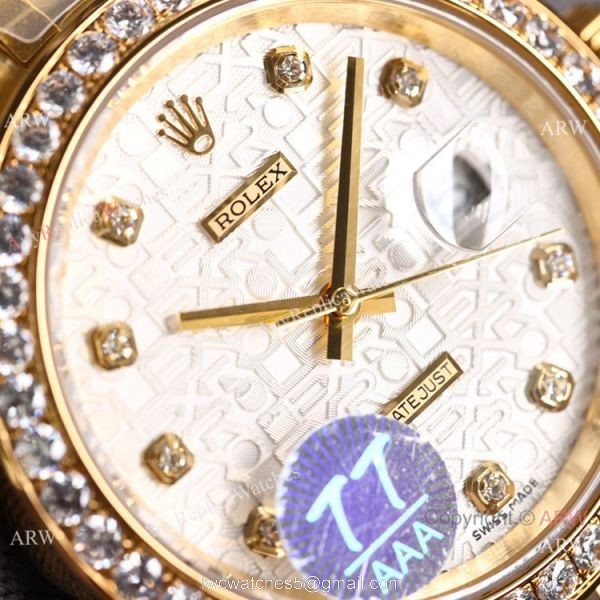 Swiss Quality Rolex Datejust II Citizen 8215 Watch Gold Jubilee Black Micro Dial 41mm 3