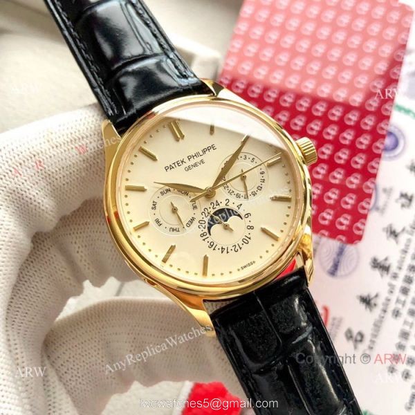 Super Clone Patek Philippe Geneve Complications 40mm Watch Gray Dial 3