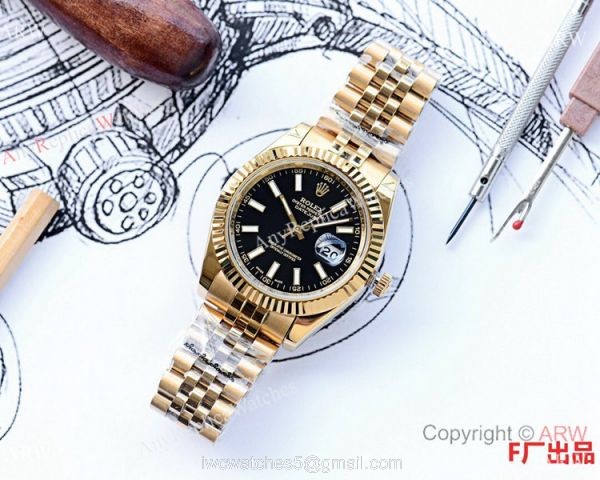 NEW UPGRADED Copy Rolex Datejust 2 Yellow Gold Watches 41mm 3