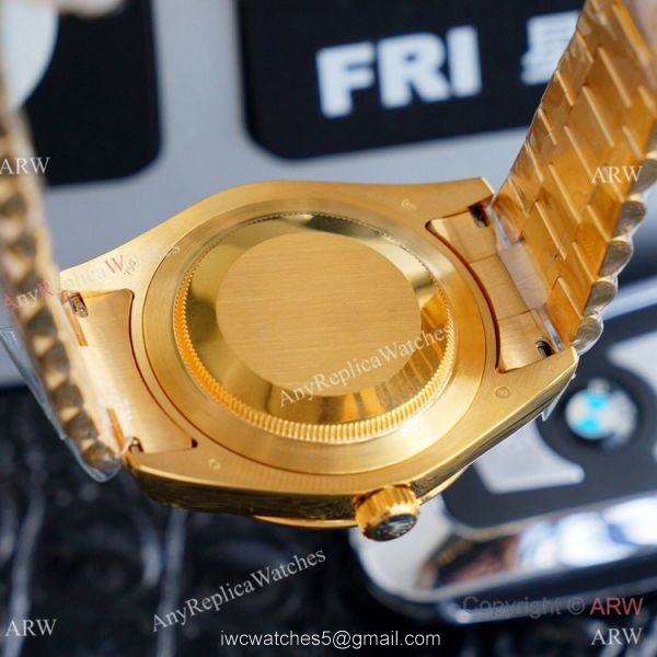 High Quality Rolex Day Date II Gold Iced Out Presidential Watches 41mm 3