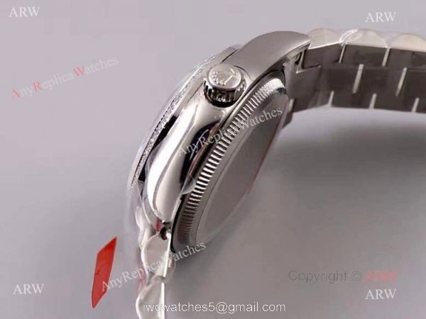 (TWF) New Rolex Oyster Perpetual Datejust 31mm Knockoff Watch With White Dial Diamond Bezel 3
