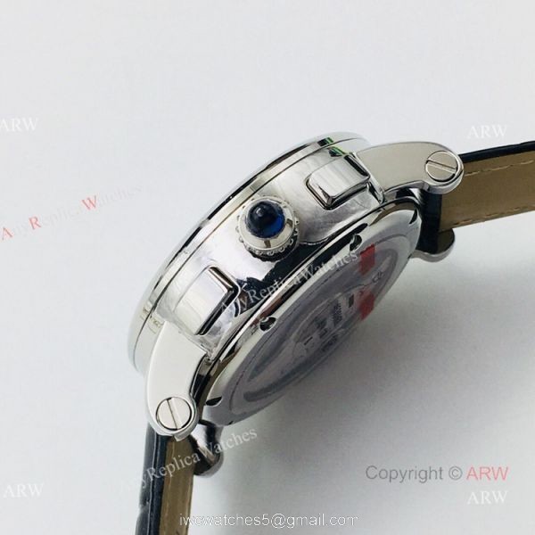 (GZF) 1:1 High Quality Replica Rotonde De Cartier Black Dial Chronograph Watches 40mm 3