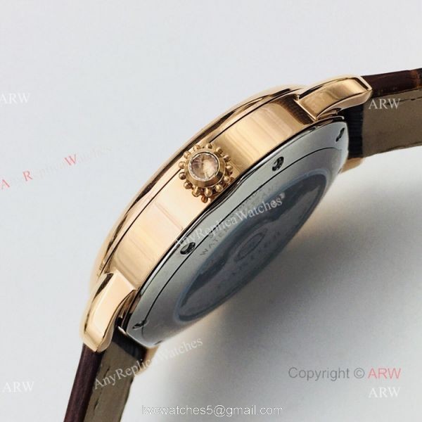(EGF) New Replica Ronde De Cartier White Dial Rose Gold Automatic Watch 40mm 3