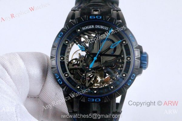 AAA Replica Roger Dubuis Excalibur Aventador S Black and Red Watches 46mm 3