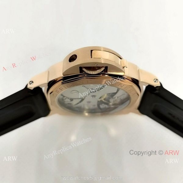Officine Panerai Luminor Marina Rose Gold Fake Panerai Watch 44mm PAM00111 3