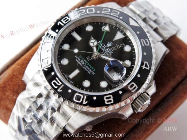 VR Factory Best Quality Replica Rolex GMT-Master ii Black Dial Mens Watch 3