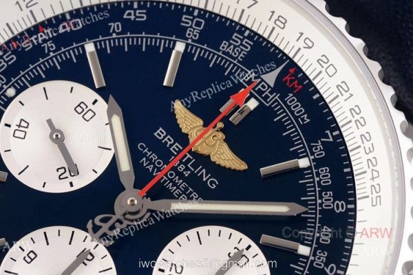 BLS Factory New Replica Breitling Navitimer B01 43mm Blue Dial Chronograph Watch 3