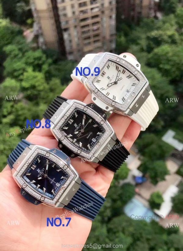 Copy Hublot Spirit of Big Bang Womens Watches Stainless Steel Diamond Case 3