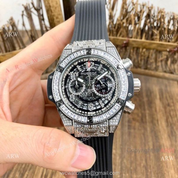 AAA Replica Hublot Big Bang Unico Sapphire Iced Out Watches 3