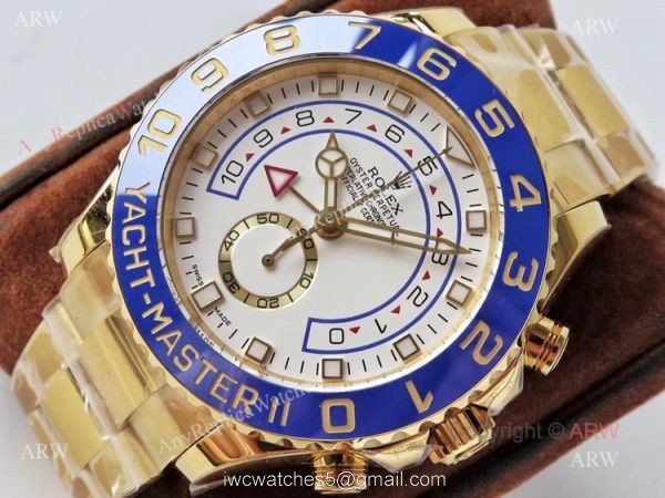 VR Factory Rolex Yacht-Master ii Gold Replica Watches 44mm 3