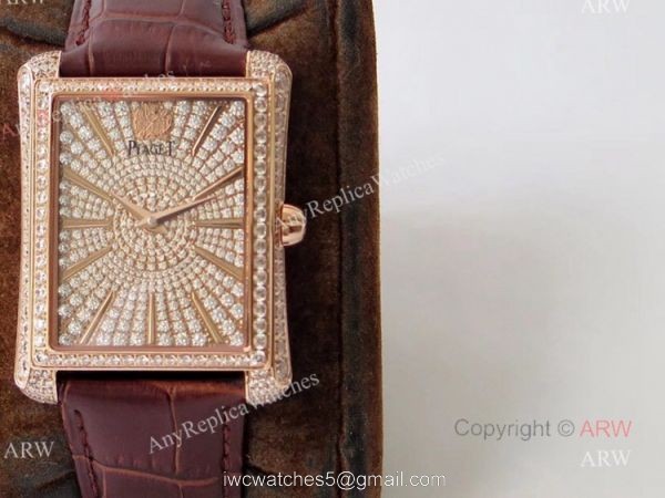 Best Quality Replica Piaget Emperador Diamond Rose Gold Mens Watch 3