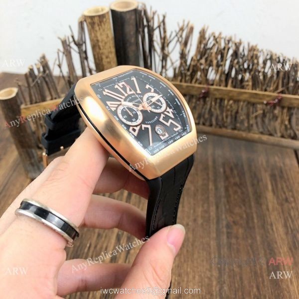 Best Replica Franck Muller Vanguard Rose Gold Chronograph Watch 3