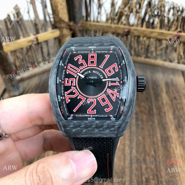 New Copy Franck Muller Vanguard Classical &8216;Crazy Hours Watch Carbon Case 3