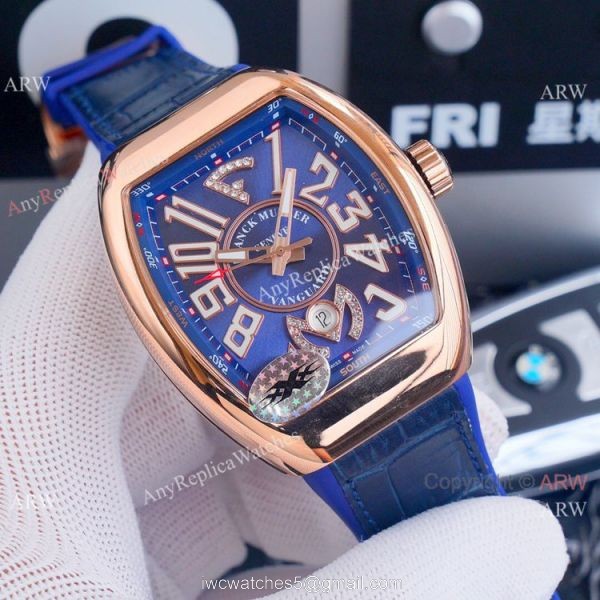 Best Replica Franck Muller Vanguard Yachting v45 Watches Rose Gold Dial 3