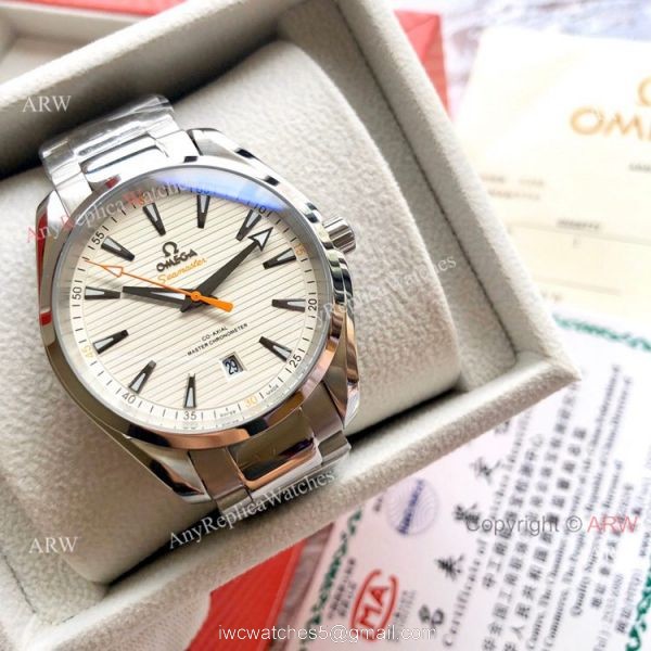 High Quality Omega Seamaster Aqua Terra Copy Watches Stainless Steel Gray Dial 3
