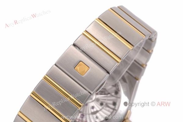 (VS) Swiss Replica Omega Constellation Gold Face Mens Watch New Dial 3