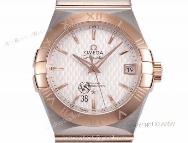 New Omega Constellation Rose Gold Mens Watches Best Replica VSF Omega 3