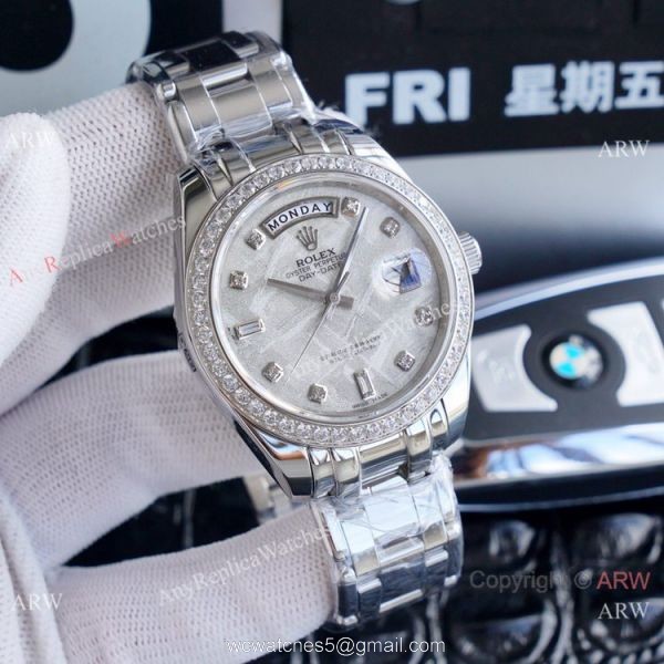 High Quality Rolex Oyster Perpetual Day Date Baby Blue Watch 40mm 3