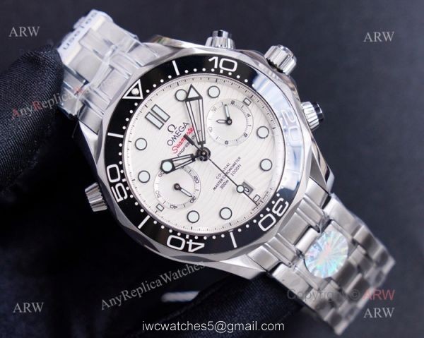 (TW) New Omega Seamaster Diver 300m Chronograph Black Dial Swiss Replica Watches 3