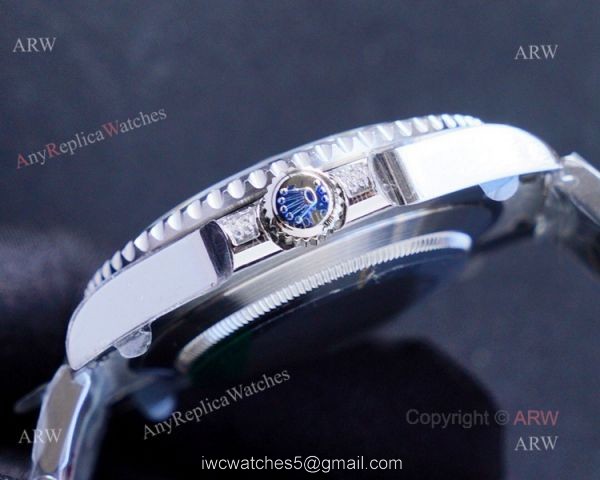 Swiss Grade Replica Rolex GMT Master ii GMT Rainbow Diamond Bezel Men Watches 3