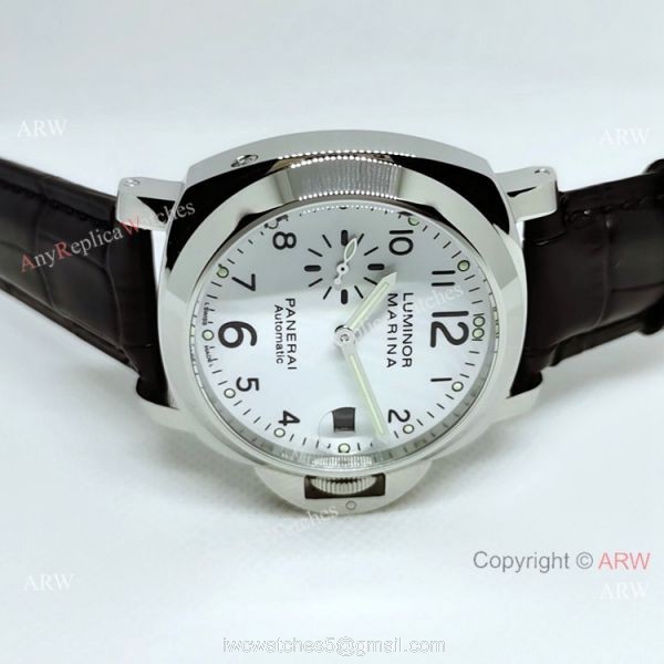 Knockoff Panerai Luminor Marina White Dial Men 44mm Watch PAM049 3