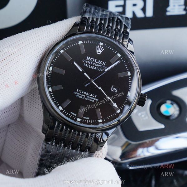 New Rolex Milgauss Titan Black for Mens Watch Replica 3