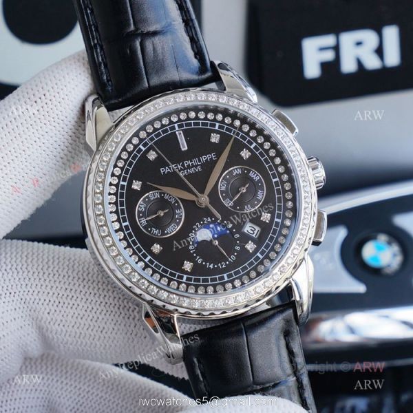 New Patek Philippe AAA Grand Complications Rose Gold Diamond Watch 3