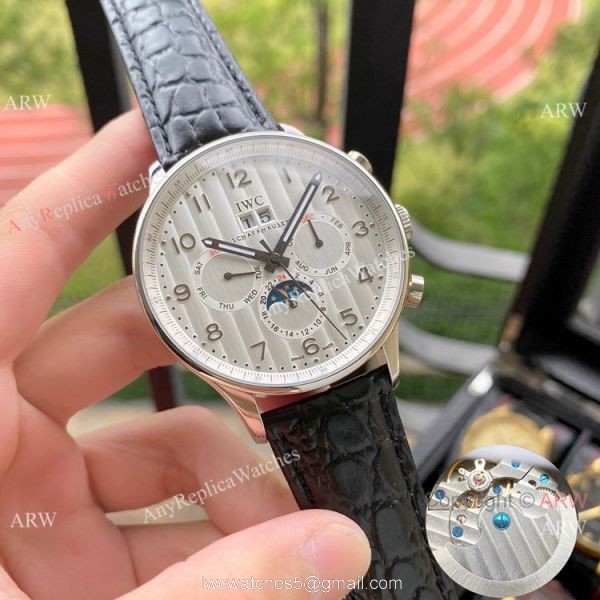 Wholesale Copy IWC Portuguese Moonphase Rose Gold Watches 3