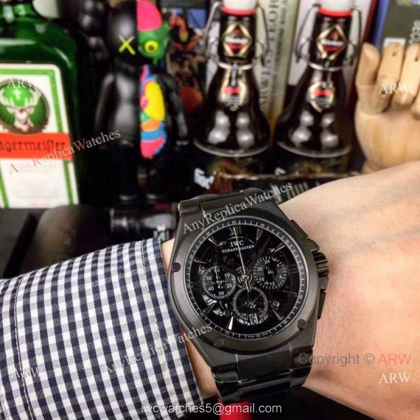 Fake IWC Aquatimer Chronograph Men Watches Stainless Steel White Face 3