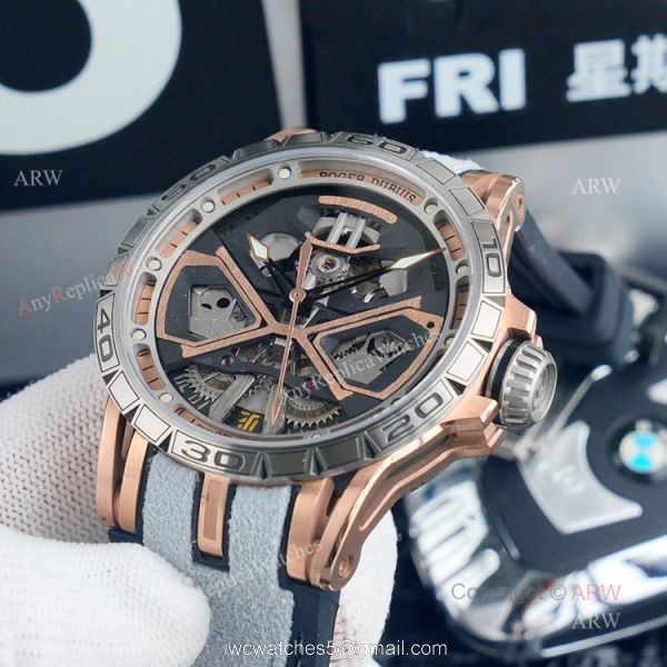 High Quality Replica Roger Dubuis Excalibur Hurac?n Rose Gold Limited Edition Watch 3